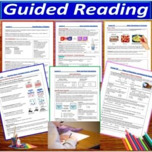 Guided Reading & HW Worksheets: Acids, Bases, and Salts -4 Lessons Unit Pack - Image 2