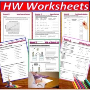 Guided Reading & HW Worksheets: Acids, Bases, and Salts -4 Lessons Unit Pack - Image 3