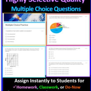 40 Worksheets Bundle - Earth Science Google Form Interactive Multiple Choice - Image 2