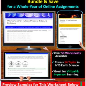 40 Worksheets Bundle - Earth Science Google Form Interactive Multiple Choice - Image 4